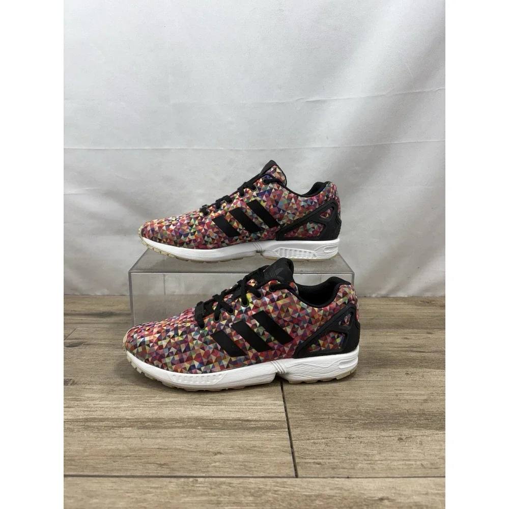Adidas ZX Flux Torsion Prism Running Shoes Mens Size 8.5 Multicolor Sneakers